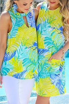 Beverly Swing Top, Palms :: NEW ARRIVALS :: The Blue Door Boutique Sleeveless Printed Top For Poolside, Printed Sleeveless Tops For Poolside, Casual Sleeveless Top For Poolside, Sleeveless Tropical Print Tops For Vacation, Beach Green Printed Tank Top, Tropical Sleeveless Printed Tops, Tropical Sleeveless Top For Vacation, Tropical Printed Sleeveless Tops, Green Sleeveless Top For Poolside