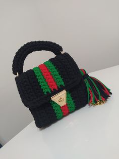 Black Knitted Rectangular Bag, Black Knitted Rectangular Shoulder Bag, Black Crochet Trendy Bag, Black Knitted Crochet Tote Bag, Black Hand-knitted Bags, Black Hand Knitted Shoulder Bag, Black Hand Knitted Rectangular Bag, Black Hand Knitted Shoulder Bag For Everyday, Hand Knitted Black Rectangular Bag