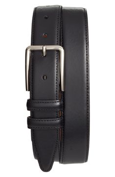 Timeless Black Belt For Work, Timeless Black Belt For Workwear, Timeless Black Belt, Elegant Leather Belts For Office, Timeless Leather Belts For Office, Timeless Black Belt Buckles For Workwear, Timeless Leather Belt For Office, Elegant Formal Bridle Leather Belt, Elegant Leather Belts And Suspenders