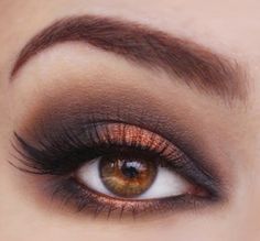 Eye Makeup For White Dress, Burnt Orange Eyeshadow, Makeup For White Dress, Black Halloween Makeup, Orange Eyeshadow, Skeleton Makeup, Black Eyeshadow, Burnt Orange Dress, Colourpop Cosmetics