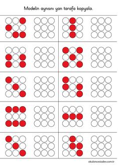 the printable worksheet for numbers 1 - 10 with red circles on it