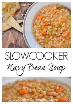 this slow cooker may bean soup is delicious and easy to make