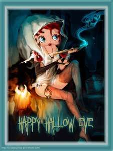 Betty Boop, Favorite Holiday, Written By, Halloween, Anime, Art