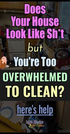 Messy House? Overwhelmed? How To Clean The Mess, Declutter and Get Seriously Organized When You Can't Get Motivated To Clean. Motivation To Clean House, Clean Messy House, Clean House Motivation, Get Seriously Organized, Best Cleaning Hacks, Seriously Organized, Getting Organized At Home