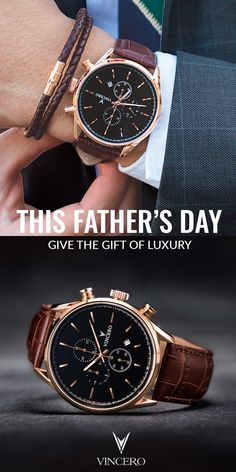 This Father’s Day, make a statement without saying a thing. Leather Watch Band, Leather Watch Bands, Mens Gold, Sapphire Crystal, A Thing, Chronograph Watch, Cool Watches, Mens Fashion Casual, Watch Band