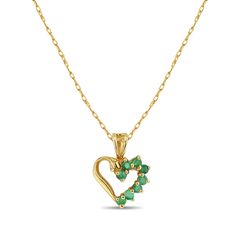 Product Summary Main Stone: Emerald Stone Cut: Round Metal Choice: 14k Yellow Gold Dimensions: 16mm X 12mm Gold Heart-cut May Birthstone Necklaces, Gold Heart Cut Necklaces For May Birthstone, Gold Heart Cut Necklace For May Birthstone, Gold Heart Cut Emerald Jewelry, Gold Heart Cut Jewelry For May Birthstone, Yellow Gold Heart Cut Jewelry For May Birthstone, Elegant Heart Necklace For May Birthstone, Heart Shaped Yellow Gold May Birthstone Jewelry, Heart-shaped Yellow Gold Emerald Jewelry