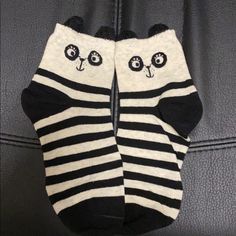 Brand New Panda Socks, Urban Outfitters Accessories, Hosiery, Urban Outfitters, Socks, Black White, Women Accessories, Brand New, Black And White