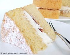 a slice of cake on a plate with a fork