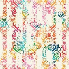 an abstract background with colorful flowers and swirls