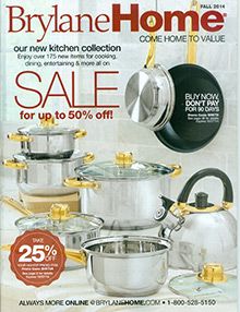 an advertisement for the home improvement sale with pots and pans on it's side