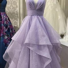 Princess Dresses Aesthetic, Tulle Long Prom Dress, Purple Evening Dress, Prom Dress Evening, Prom Dresses 2020, Shiny Dresses, Purple Prom Dress, Unique Prom Dresses, Prom Dresses For Teens