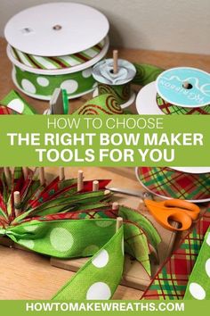 the right bow maker tools for you - how to make bows with ribbon and buttons