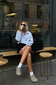 Birkenstock Boston summer outfit Birkenstock Outfit Women, Boston Clogs Outfit, Birkenstock Outfit Summer, Birkenstock Clog Outfit, Birks Outfit, Birkenstock Boston Outfit, Clog Outfit, Clogs Outfits, Boston Outfits