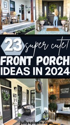 Front Porch Ideas Front Porch Furniture Layout, Porch Furniture Layout, Modern Front Porch Decor, Spring Front Porch Decor, Country Front Porches, Modern Front Porches