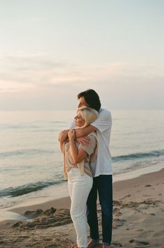 Beach film engagement photos at Lake Michigan, Michigan wedding photographer, film wedding photographer, film engagement photos, couple photos on the beach, sunset beach photoshoot, engagement photo outfits, Dom Perignon champagne, 35mm film photography, film photographer Engagement Photos Film, Engagements Photo, Photoshoot Engagement, Romantic Photos Couples