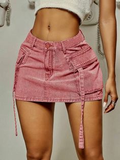 Jeans Rosa, Safari Chic, Street Clothing, Denim Chic, Denim Skirt Women, Trendy Street Style, Safari Style, Straight Dress, Street Outfit