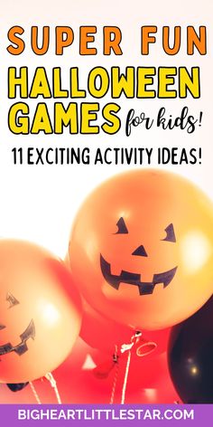 halloween games for kids with text overlay