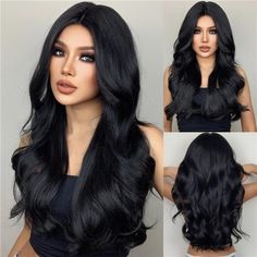 Advanced Craftslong Wig Is Made Of High Quality Heat Resistant Premium Synthetic Fiber. It Is Made By Advanced Crafts,Simulated Scalp And Hair Matte Texture,Natural Looking Like Real Human Hair.In Addition The Wavy Hair Is Soft And Comfortable,Can Keep Curling For A Long Time,Not Easy To Tangle And More Durable. Unexpected Usethis Beautiful Wig Can Be Used Not Only As A Daily Use,But Also For Cosplay Parties,Showing Your Confidence And Beauty In Minutes.Also It Will Bring You More Surprises,You Advanced Crafts, Big Loose Curls, Brown Wavy Hair, Black Hair Wigs, Black Curly Wig, Black Wavy Hair, Beautiful Wigs, Ombre Wigs, 1 Rose