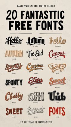 20 fantastic free font styles to use in your logo design workbook or book cover