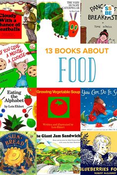 there are many books about food on this page, including children's books and an adult