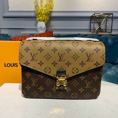 LV Pochette Metis Monogram Reverse Canvas For Women Lv Pochette Metis, Reverse Canvas, Louis Vuitton Pochette Metis, Louis Vuitton Shirt, Lv Pochette, Chanel Shirt, Womens Handbags, Louis Vuitton Pochette, Luxury Products