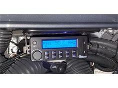 an image of a radio in the back of a car