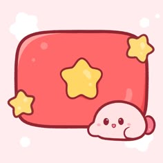 an image of a cartoon character with stars on it's head and the shape of a pillow