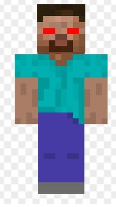 an image of a man with red eyes in minecraft