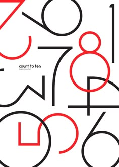 an image of a poster with numbers and symbols in red, black and white colors