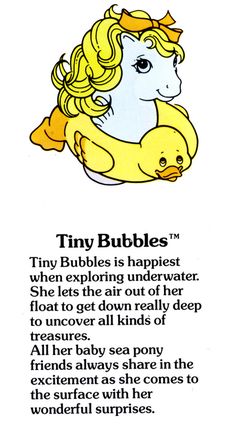 an image of a book with the title tiny bubbles