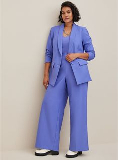 Luxury Washed Blue Women's Bottoms, Plus Size Work Wear Nordstrom, Plus Size Pull On Dress Pants, Plus Size Trouser Suits, Plus Size Pant Suits Summer, Plus Size Pant Suits Palazzo, Plus Size Yellow Suit, Luxury Wide Leg Pants For Summer, Luxury Short Pants For Workwear