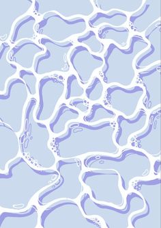 an abstract blue and white background with wavy lines