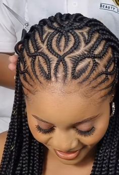 Braid Lines Hairstyles African, Latest Conrows Lines For Black Women, Cancun Braids, Abuja Lines, Braids Lines Hairstyles, Classy Braids, Collapsible Wardrobe, Feedin Braids