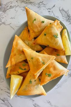 some food is sitting on a plate and ready to be eaten