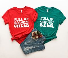 TITLE: Couple Christmas Shirts, Full of Christmas Cheer or Beer Shirt, Funny Christmas Shirts, Christmas Beer Shirt,Matching Family Christmas Shirt → All our simple color ones like White and Black are 100% Cotton. → All our Heathered Colors are cotton/polyester blend and they are super comfy soft! → Bella-Canvas Unisex Jersey Short Sleeve Crew-Neck Unisex T-Shirt → Soft and High-Quality Fabric → Sueded Jersey → Pre-shrunk → Taped shoulder-to-shoulder → Tear away label → Side Seamed → Retail fit Home Alone T Shirt, Christmas Vacation Shirt, House On Fire, Christmas Vacation Movie, Vacation Movie, Christmas Vacation Shirts, Couples Christmas, Wood Farmhouse, Santa Shirts