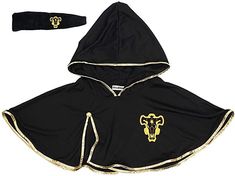 Golden Dawn Cloak on the link!🌤️🐂 Black Clover Asta, Halloween Capes, Black Cloak, Batman Cosplay, Cape Costume, Black Clover Manga, Black Costume