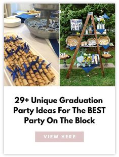 graduation party ideas for the best party on the block, including desserts and snacks