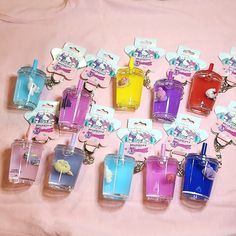 Set Of 10 Hello Kitty & Friends Tsunameez Keychains. Tsunameeztm Water-Filled Keychain. This Collectible Accessory Is Perfect For Paying Homage To Your Favorite Kitty & Friends. You Will Get All 10 Water/Liquid Filled Keychains. Each One Features A Different Hello Kitty & Friends Character Each Keychain Retails For $15 Each Water Keychain, Emo Accessories, Sanrio Accessories, Strawberry Drinks, Sanrio Pink, Cute Mini Backpacks, Glow Paint, Friends Drinks, Hello Kitty Friends