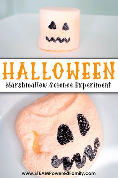 halloween marshmallow's entree experiment for kids to make with marshmallows