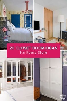 Looking to refresh your space? Here are 20 simple closet door ideas that perfectly showcase your personal style! From sliding doors that save space to chic barn doors and classic French designs, there’s something for everyone. Explore unique finishes and textures that not only enhance utility but also become a statement piece in your home. Make organizing effortless and stylish by choosing a door that matches your interior decor. Find inspiration for transforming your closet doors into trendy focal points rather than just ordinary ones. Silver Door Handles, Glass Closet Doors, Boho Dorm Room, Pantry Decor, Stairway Decorating, Glass Closet