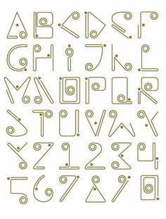 Inspiration Typographie, Hand Lettering Fonts, Lettering Alphabet Fonts, Creative Lettering