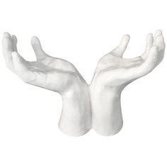 two white hands reaching out towards each other