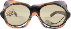 Translucent Sunglasses, Medium Brown, 1960s, Lenses, Sunglasses, For Sale, Avant Garde