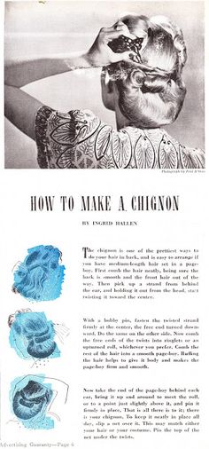 livin vintage: 1944 Hairstyle How To 50s Hair, Historical Hairstyles, 1950s Hairstyles, Rockabilly Hair, Pin Up Hair