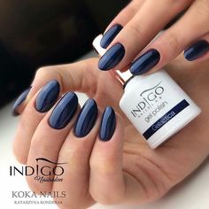 Joy Nails, Ten Nails, Winter Inspiration, Extension Designs, Nails Colors, Indigo Colour, Nails Summer, Nail Extensions