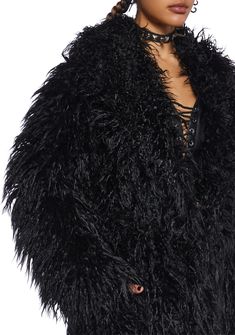 Club Exx Burning Man Faux Fur Coat Rave Burning Man - Black – Dolls Kill Faux Fur Long Sleeve Outerwear With Feather Trim, Faux Fur Outerwear With Feather Trim And Long Sleeves, Faux Fur Coat For Night Out In Fall, Winter Outerwear With Feather Trim For Night Out, Winter Night Out Outerwear With Feather Trim, Winter Feather Trim Outerwear For Night Out, Faux Fur Coat For Night Out, Feather Trim Outerwear For Night Out In Winter, Black Fur Coat With Feather Trim Long Sleeve