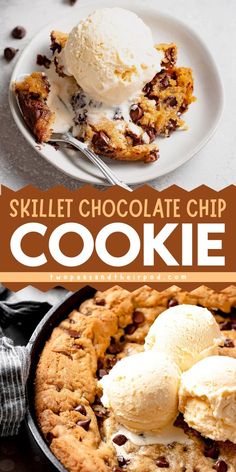 Valentine’s Day dessert recipe alert! Try this Skillet Chocolate Chip Cookie, aka Pizookie! Made in a cast iron skillet, it’s a family favorite and crowd pleaser served with ice cream. A sweet treat for any occasion!