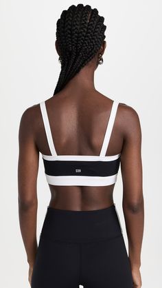 Splits59 Monah Rigor Bra | Shopbop Fitted Gym Activewear With Contrast Panels, Sporty Fitted Activewear With Contrast Panels, Sporty Stretch Tops With Contrast Trim, White Activewear With Contrast Trim For Sports, Sporty Sports Bra With Minimal Stretch For Gym, Sporty Gym Activewear With Contrast Trim, Sporty Fitted Color Block Sports Bra, Sporty Color Block Fitted Sports Bra, Minimal Stretch Nylon Activewear For Gym