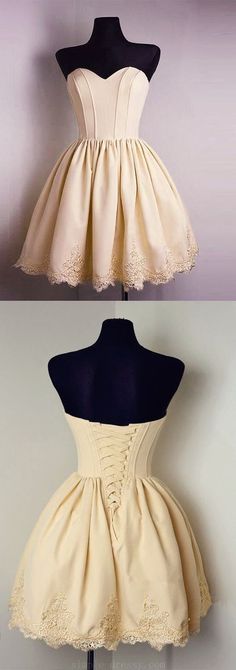 Sleeveless Corset Homecoming Dress Formal Dresses Pink, Cute Short Prom Dresses, Short Formal Dresses, Strapless Homecoming Dresses, Sweetheart Homecoming Dress, Short Graduation Dresses, Pink Ball Gown, Short Satin, Homecoming Dresses Lace