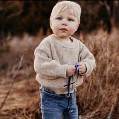 Gorgeous chunky knit sweater is an essential staple piece in your littles wardrobe.  Premium cotton is most natural form, making it a skin-friendly and luxurious choice for your little one.  The oversized fit allows for lots of room to grow, and adds an extra layer of comfort for your active baby or toddler.  MATERIAL 100% Cotton COLOR Oat color with black flecks. CARE Machine wash cold with similar colors / gentle cycle - Lay flat to dry SIZE These  chunky knit sweaters are made to have the per Oat Color, Chunky Knit Sweaters, Kids Jumpers, Lovey Blanket, Baby Lovey, Sweater Oversize, Chunky Knit Sweater, Baby Sweater, Knit Sweaters